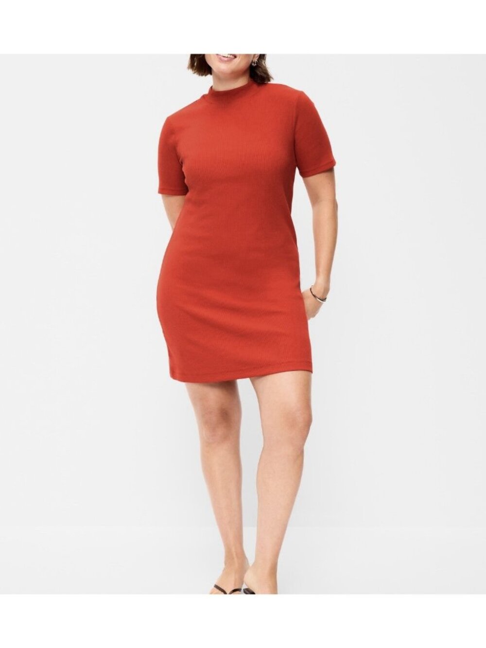 Old Navy Womens Extra Large NWT Ribbed Mock Neck Shirt Dress